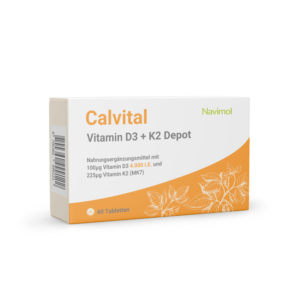 Calvital - 60 Tabletten Vitamin D3 + K2 Depot hochdosiert mit 4.000 I.E. Vitamin D3